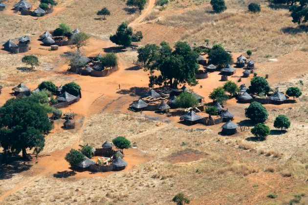 Aerial views of Mukuni village. (Photo by: Sergi Reboredo/VW Pics/UIG via Getty Images)