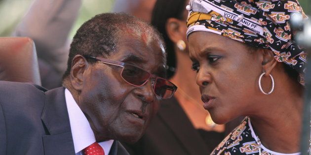 Robert and Grace Mugabe.