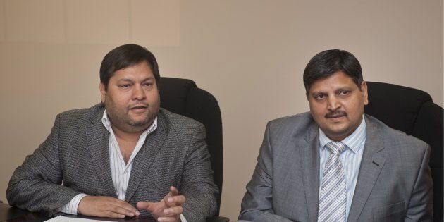 Indian businessmen, Ajay Gupta and younger brother Atul Gupta. Photo by Gallo Images/Business Day/Martin Rhodes