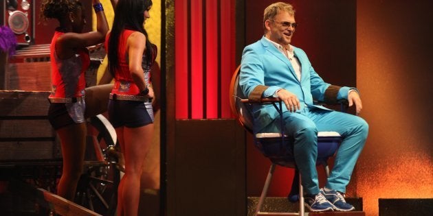 Singer Steve Hofmeyr during the 'Comedy Central Roast of Steve Hofmeyr' at the Lyric Theatre, Gold Reef City on September 11, 2012 in Johannesburg.