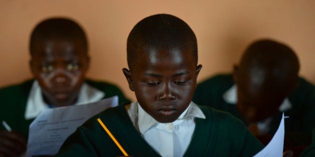 Pupils of Ngcendese School in Mandela's homeland of Mthatha, Eastern Cape, South Africa.