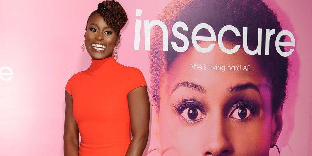 LOS ANGELES, CA - OCTOBER 06: Actress Issa Rae attends the premiere of 'Insecure' at Nate Holden Performing Arts Center on October 6, 2016 in Los Angeles, California.