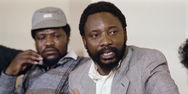 Cyril Ramaphosa as the secretary-general of National Union of Mineworkers (NUM) in 1987.