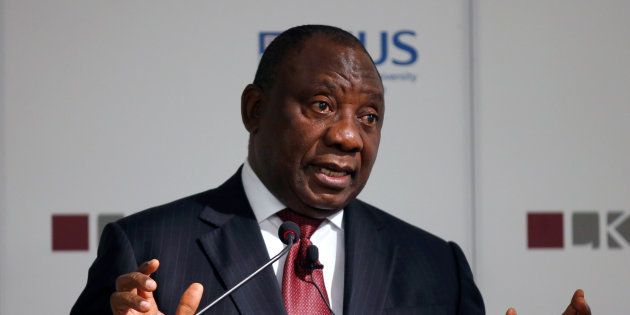 Ramaphosa says he's