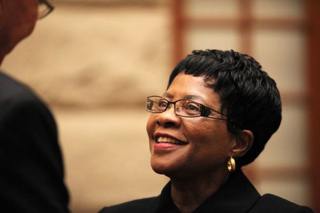 Faith Doreen Radebe was sworn in as Inspector General for Intelligence Advocate on April 7, 2010 in Cape Town, South Africa. (Photo by Gallo Images / The Times / Shelley Christians)
