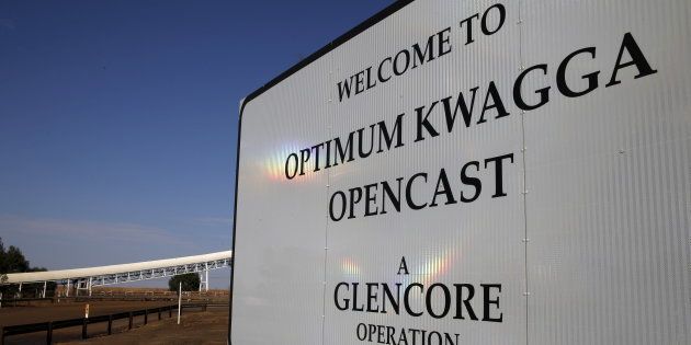 An entrance to the Optimum Kwagga coal mine owned by Glencore is seen near Hendrina in Mpumalanga province, September 8 2015. REUTERS/Siphiwe Sibeko