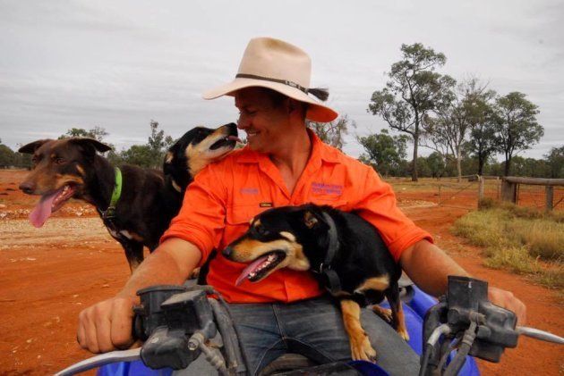 Farmer Dave on his NSW dog farm in 2015, shortly before it closed.