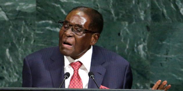 Zimbabwean President Robert Mugabe addresses the 72nd United Nations General Assembly at U.N. headquarters in New York, U.S., September 21, 2017. REUTERS/Eduardo Munoz