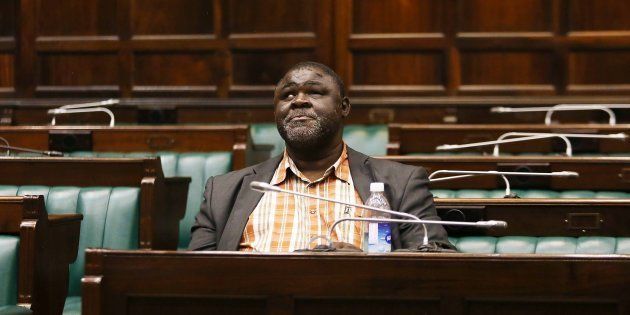 SABC Board member Professor Mbulaheni Maghuve during the ad hoc parliamentary committee inquiry into the fitness of SABC members to hold office on 13 December 2016 in Cape Town, South Africa. During the inquiry, Maguvhe said he did not know much of what was happening under his watch or could not remember, but believes the broadcaster can be cleaned up by firing everyone.