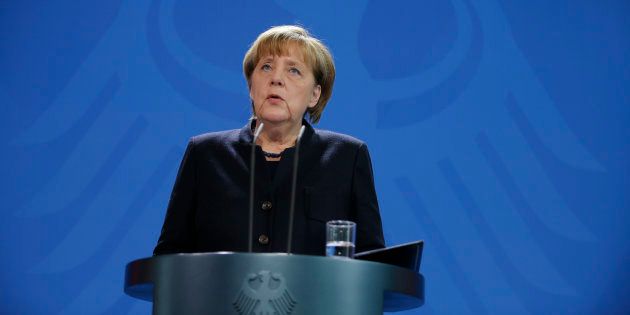 German Chancellor Angela Merkel addresses the media in Berlin, Germany, December 20, 2016, one day after a truck ploughed into a crowded Christmas market in the German capital. REUTERS/Hannibal Hanschke