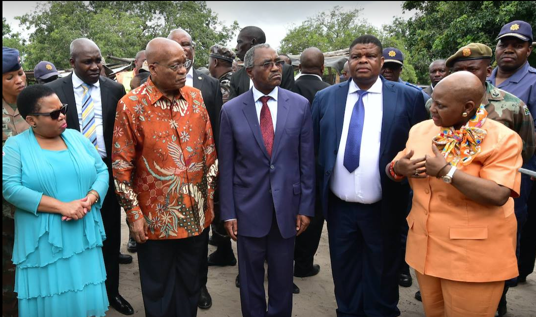 At a visit to the country's border post between Mozambique and KwaZulu-Natal in the beginning of the year.