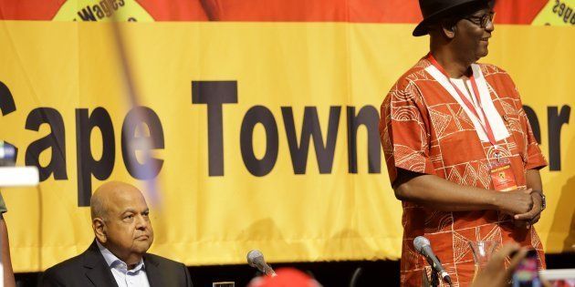 Zwelinzima Vavi addresses the audience during the 10th National Union of Metalworkers of South Africa NUMSA's 10th national congress at the Cape Town International Convention Centre (CTICC) on December 12, 2016 in Cape Town, South Africa.