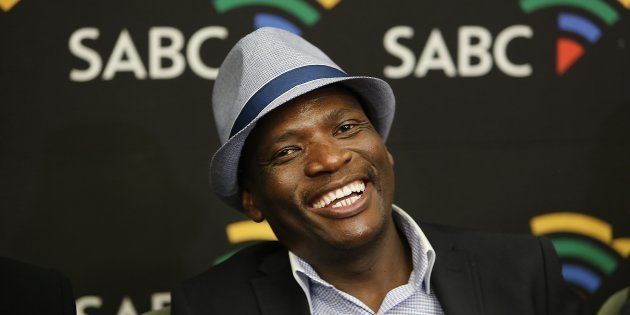Former SABC COO Hlaudi Motsoeneng during a media conference to announce that he would be going back to the position of Group Executive of Corporate Affairs at the corporation on September 27, 2016 in Johannesburg.