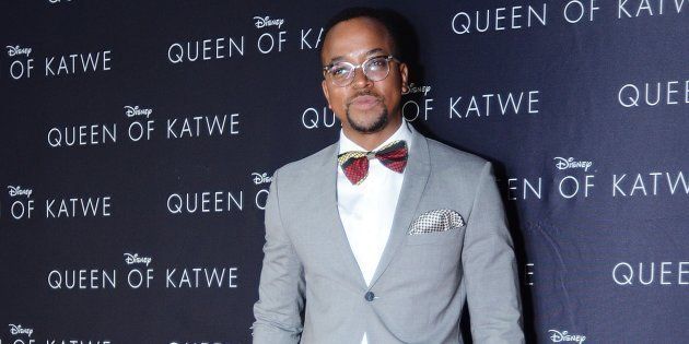 Media personality Maps Maponyane at the Queen of Katwe movie premier at Monte Casino, Johannesburg, in October.