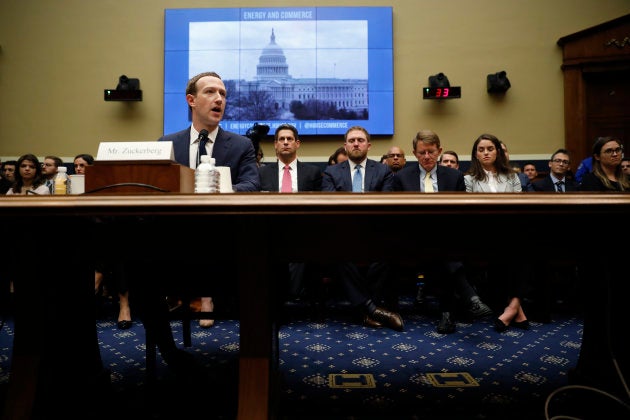 Facebook CEO Mark Zuckerberg testifies before a House Energy and Commerce Committee hearing regarding the company's use and protection of user data on Capitol Hill in Washington, U.S., April 11, 2018.