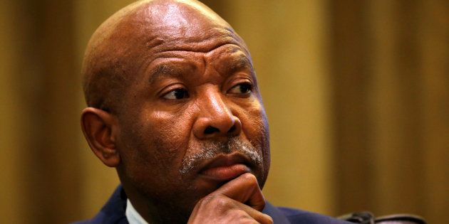 South African Reserve Bank governor Lesetja Kganyago listens during a briefing at Parliament in Cape Town, South Africa, August 1, 2017.