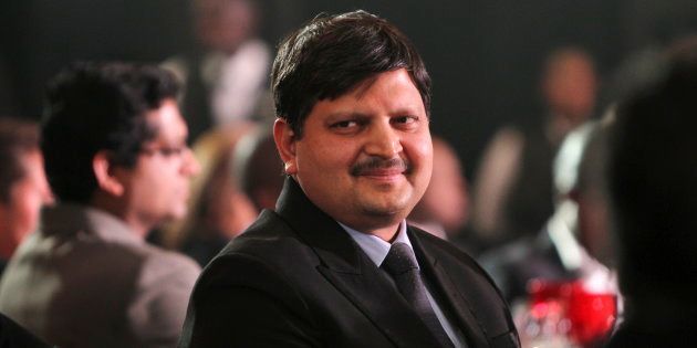 Atul Gupta at the launch of ANN7 news channel on August 21, 2013, in Johannesburg.