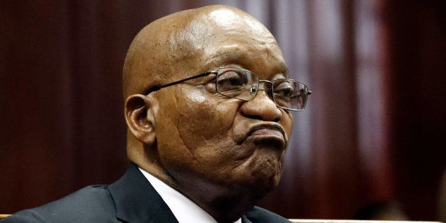 Former president Jacob Zuma appears at the KwaZulu-Natal High Court in Durban, South Africa April 6, 2018.