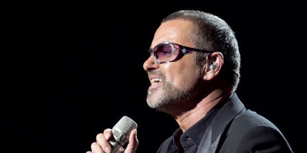 British singer George Michael performs on stage during a charity gala for the benefit of Sidaction, at the Opera Garnier in Paris, on September 9, 2012. Sidaction is a charity event which aims to collect money for the struggle against AIDS virus. AFP PHOTO MIGUEL MEDINA (Photo credit should read MIGUEL MEDINA/AFP/GettyImages)