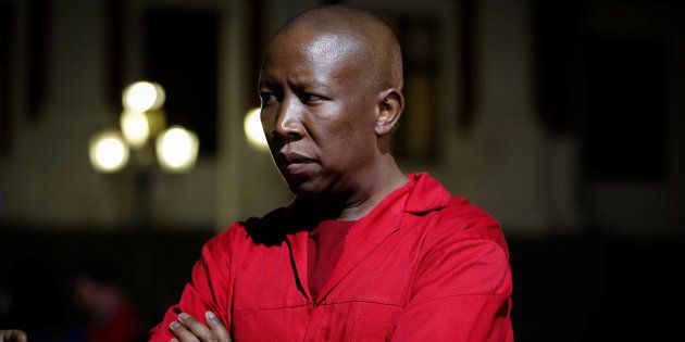 Julius Malema, leader of the opposition Economic Freedom Fighters (EFF).