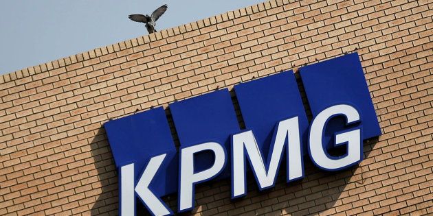 The KPMG logo is seen at the company's head offices in Parktown, Johannesburg, South Africa, September 15, 2017. REUTERS/Siphiwe Sibeko