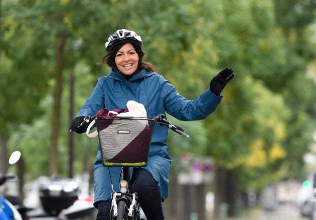 The creator of the event, Mayor Anne Hidalgo.