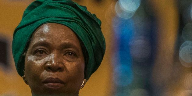 Nkosazana Dlamini Zuma during the announcement of new party leadership at the 5th African National Congress (ANC) national conference at the Nasrec Expo Centre on December 18, 2017 in Soweto, South Africa.