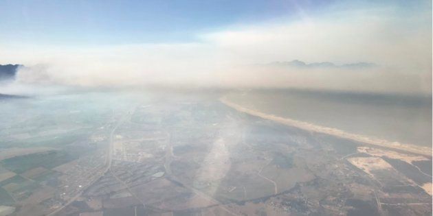Duncan Cruickshank posted this picture on Twitter after taking off from Cape Town International Airport on Wednesday, and commented: