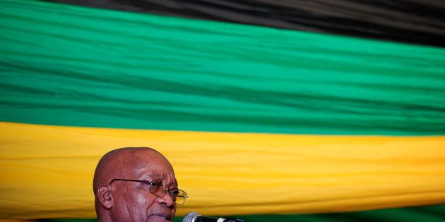 South African President Jacob Zuma speaks at the City Hall in Pietermaritzburg, South Africa, November 18, 2016. REUTERS/Rogan Ward