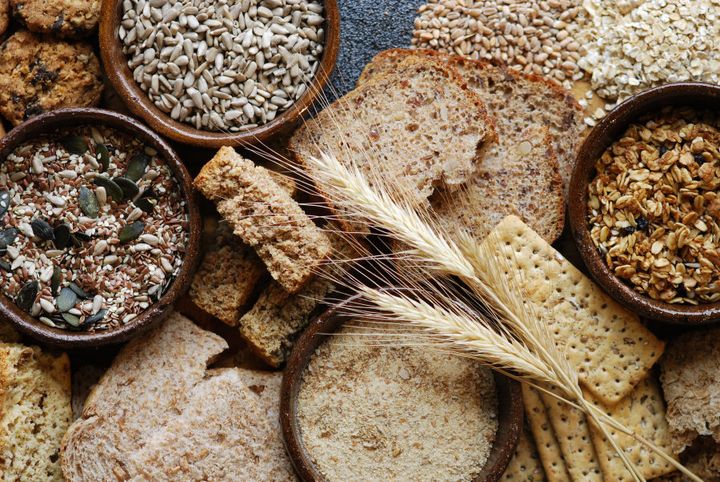 Whole grains like oats, barley and whole wheat help keep us fuller for longer.