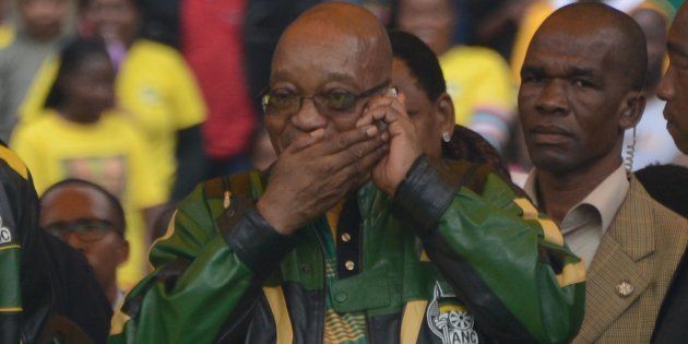 ANC president Jacob Zuma during the ANC's 105 birthday celebration at Orlando Stadium at the weekend.