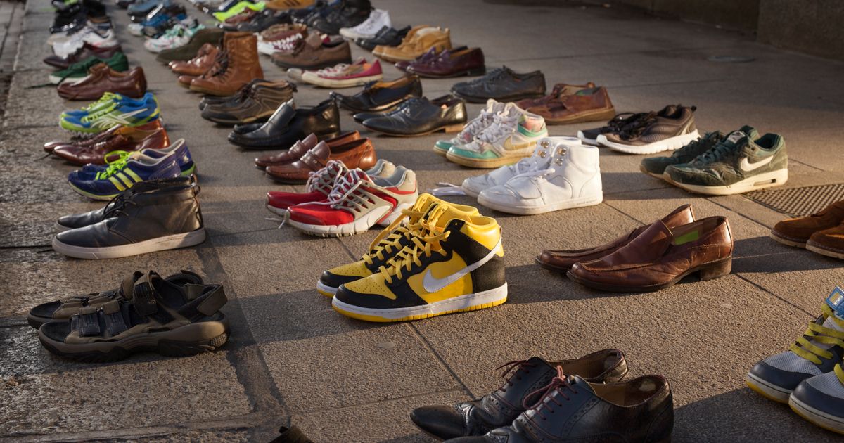 World Mental Health Day: Shoes Lined Up Around The World To Show The ...