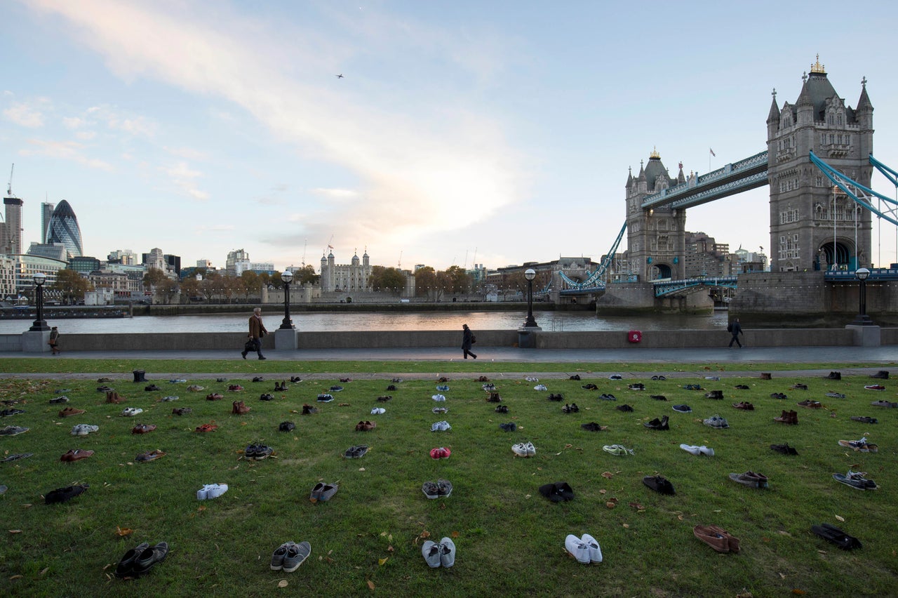 Another 247 pairs were organised for London's Pottersfield Park in the United Kingdom.