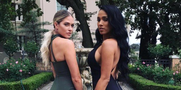 Barbie Blank (L) and Sasha Gates visited South Africa recently.
