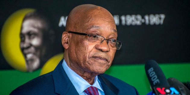 South African President Jacob Zuma looks sad after announcing to the Foreign Press and Editors' forum that hospitalized former President Nelson Mandela's condition on Monday is still 'critical'.