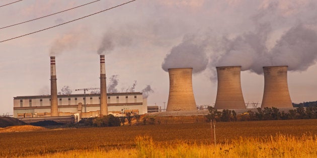 Coal burning power station at Grootvlei, South Africa