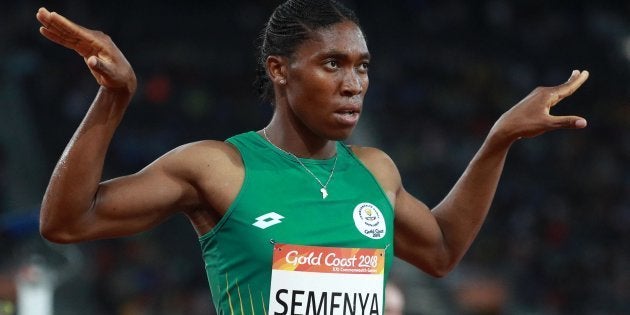 Caster Semenya at the 2018 Commonwealth Games.