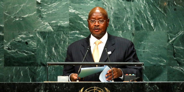 Ugandan President Yoweri Kaguta Museveni addresses the United Nations General Assembly in the Manhattan borough of New York, U.S. September 20, 2016.