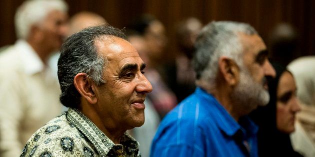 Ahmed Timol's brother and former anti-apartheid activist, Mohamed Timol, looks on after the court judgment ruling his brother's death a murder by police officers.