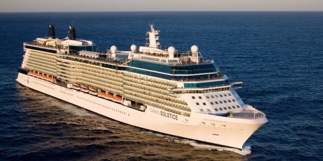 The Celebrity Solstice, one of the ships offering same-sex weddings at sea.