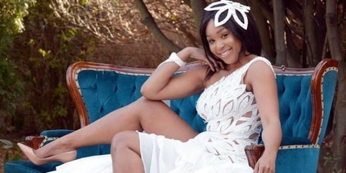 sachin and babi light blue dress Minnie Dlamini Love Never Lies Dress