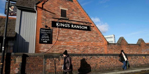 This is the King's Ransom pub in Sale, Greater Manchester, in Britain. The town is the home of the new king of Rwanda, Emmanuel Bushayija.