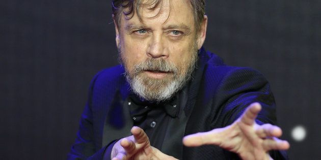 Mark Hamill at the European Premiere of Star Wars, The Force Awakens in London, December 2015.