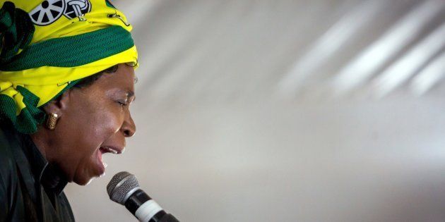 Nkosazana Dlamini-Zuma addresses her first campaign rally at the African National Congress (ANC) Cadres' Forum on September 24, 2017.