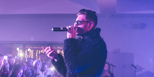 Kyle Deutsch performs at Spree MAN Can't Get Enough Remix Launch