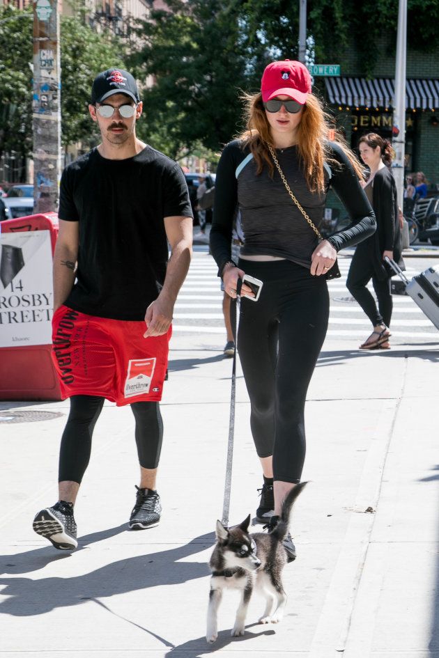 Joe Jonas and Sophie Turner are seen on September 8, 2017 in New York City.