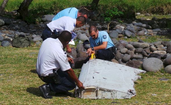 33 pieces of wreckage are suspected to have been found, including the wings and tail on the shores of Mauritius.