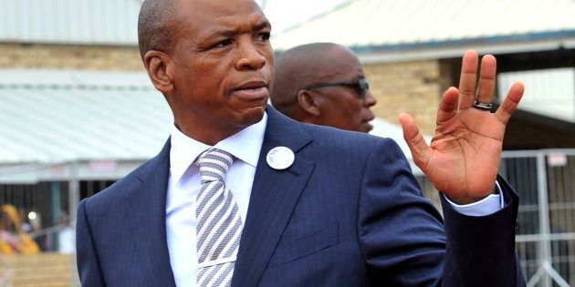 North West premier Supra Mahumapelo during his state of the province address in Marikana on February 25 2018.