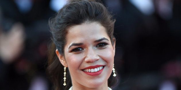 CANNES, FRANCE - MAY 16: Actress America Ferrera attends the 'How To Train Your Dragon 2' premiere during the 67th Annual Cannes Film Festival on May 16, 2014 in Cannes, France. (Photo by Gareth Cattermole/Getty Images)