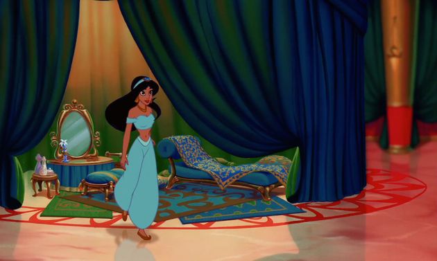 Jasmine may not want to be a princess, but her bedroom is fit for